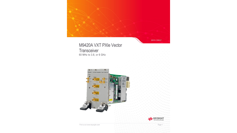M9420A VXT PXIe Vector Transceiver